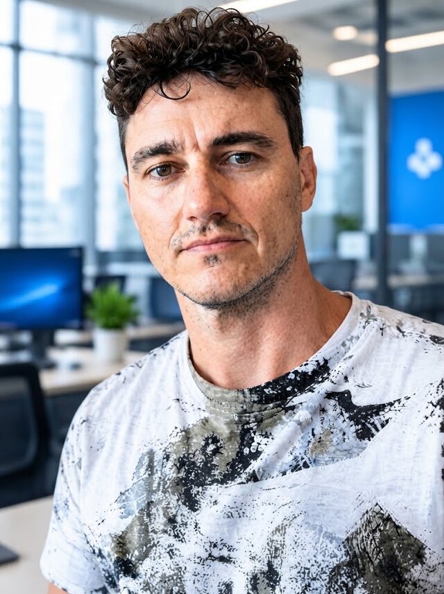 Matteo Taddeucci al lavoro